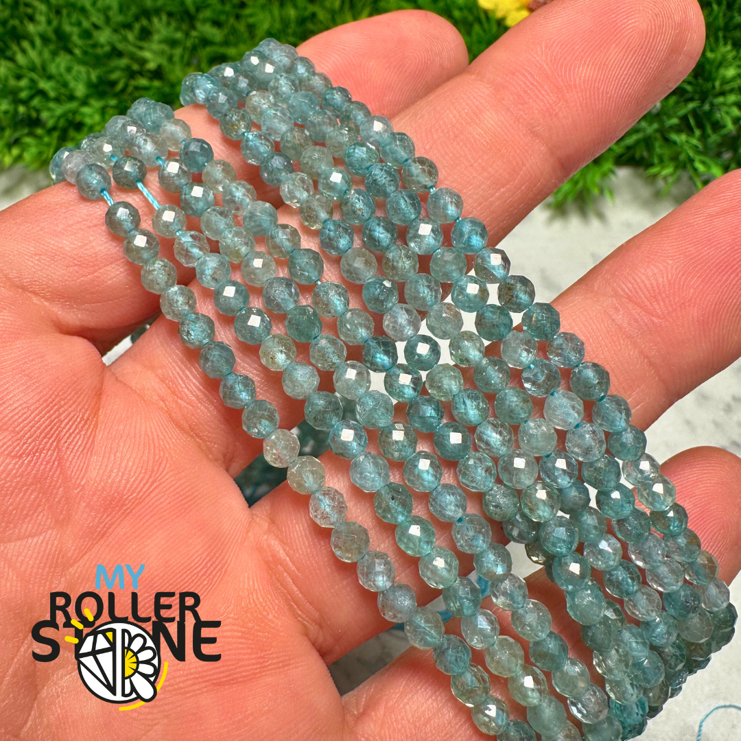 Perle Apatite Neon facettée 3A (2MM - 4MM) - Perles