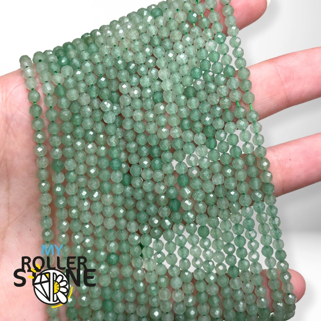 Perle Aventurine facettée