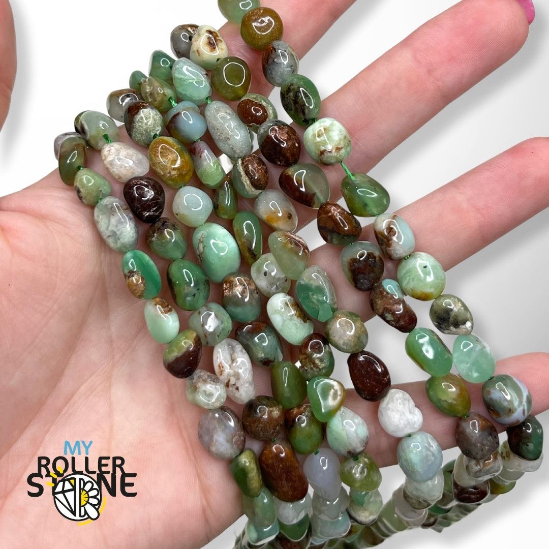 Perle Baroque en Chrysoprase