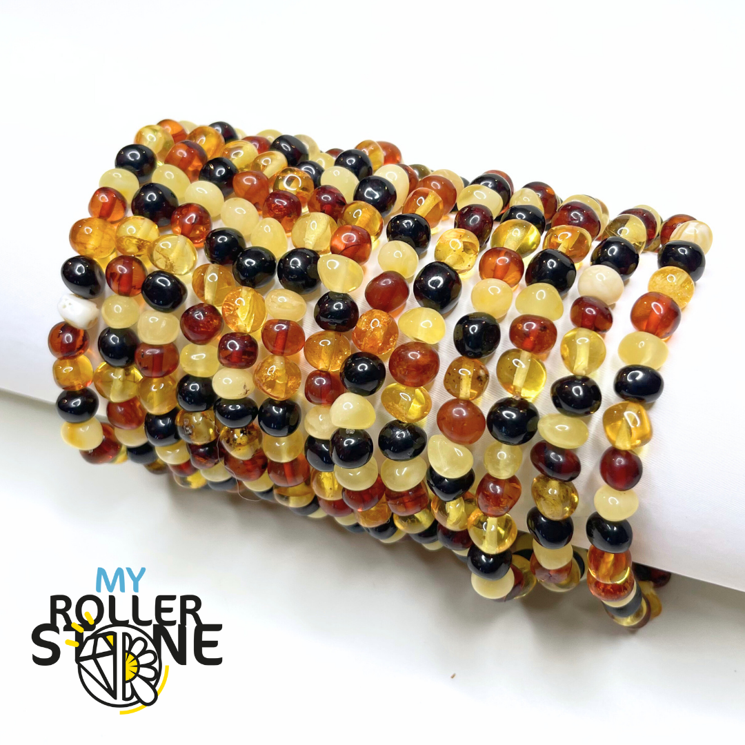 Perle Baroque d’Ambre 4 couleurs (Cognac Cerise Citron Miel) - Bracelets