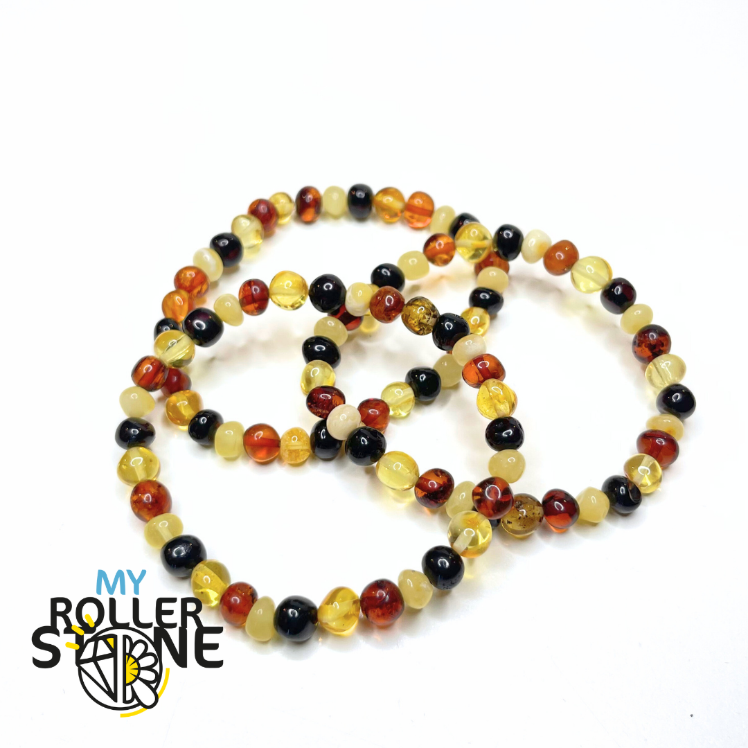 Perle Baroque d’Ambre 4 couleurs (Cognac Cerise Citron Miel) - Bracelets