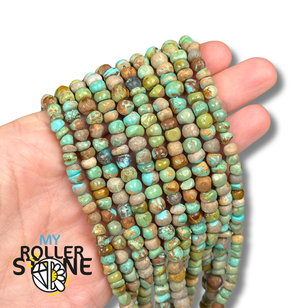 Perle baroque Turquoise d'Arizona 1A