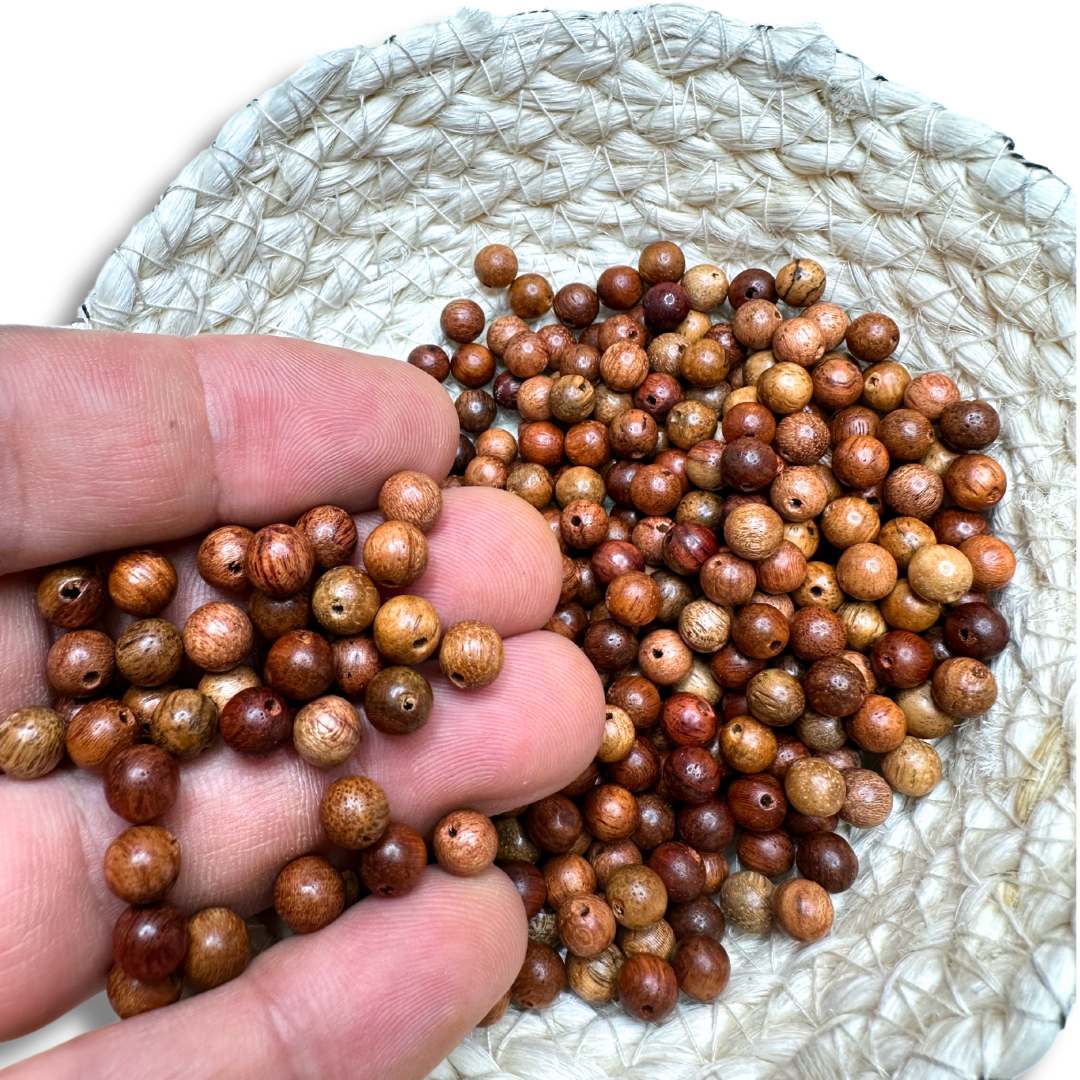 Perle bois de Cèdre 6 mm (Lot de 400 perles) - Perles