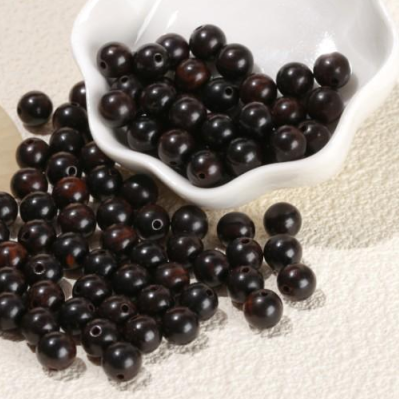 Perle bois d’Ébène ronde - Perles