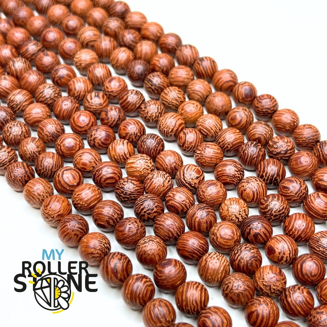 Perles Nacre Palets 10mm - Marron Bronze Doré - Lot De 20