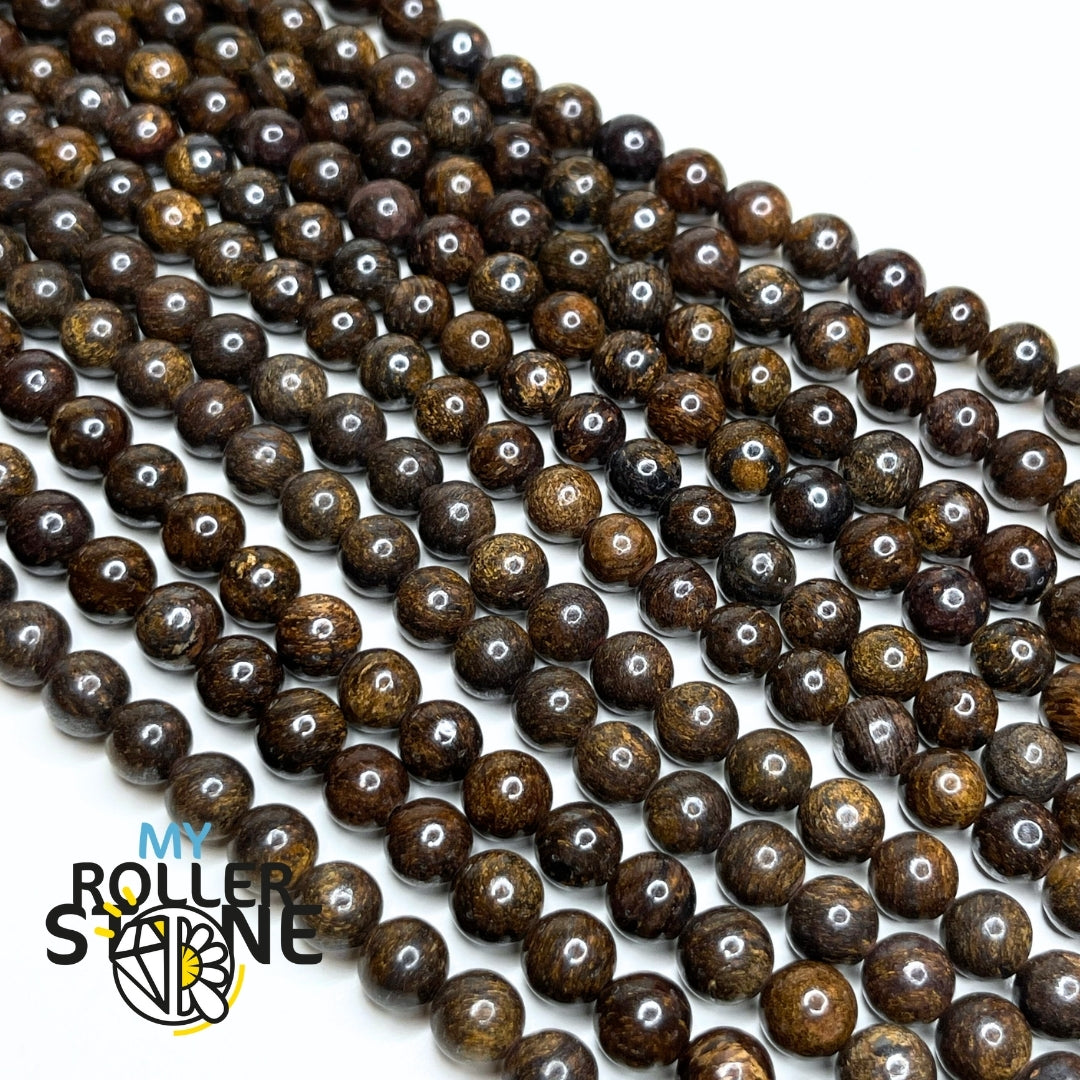 Perles Rondes En Jaspe Bronzite Naturel - Diamètres 4mm à 14mm - Perles Pour Bijoux - Neuf