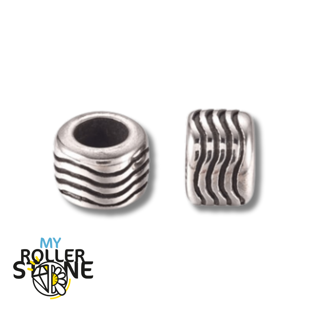 Perle cache noeud en acier inoxydable My Roller Stone