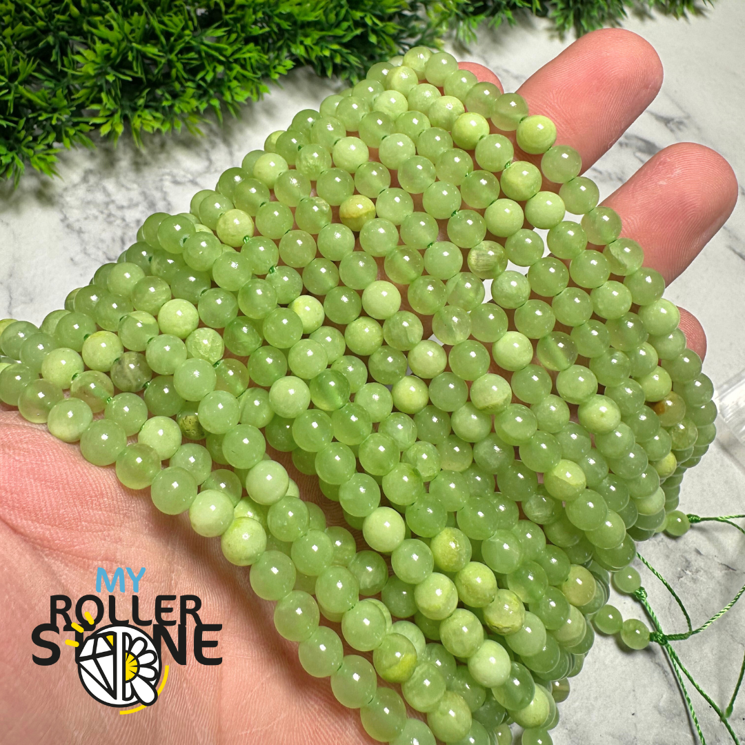 Perle Calcite verte 3A - 6 MM - Perles