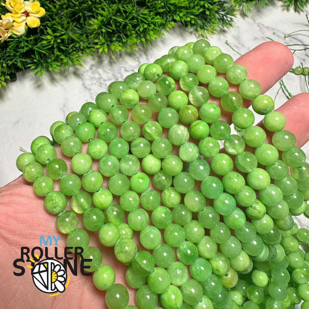 Perle Calcite verte 3A - 8 MM - Perles