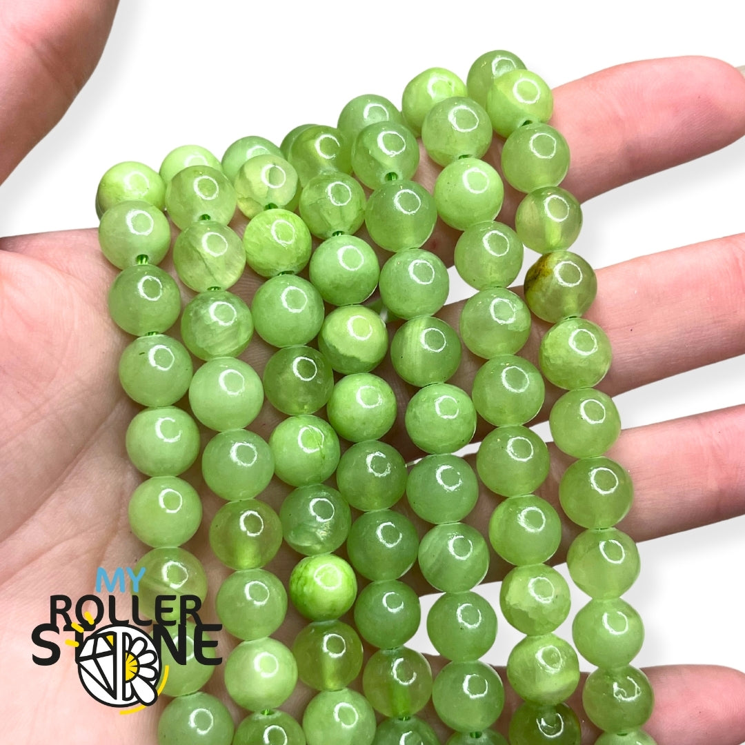 Perle Calcite verte 3A - 8 MM - Perles