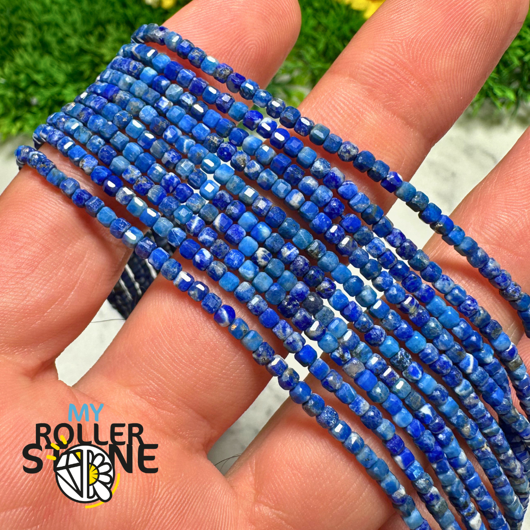 Perle carrée Lapis Lazuli