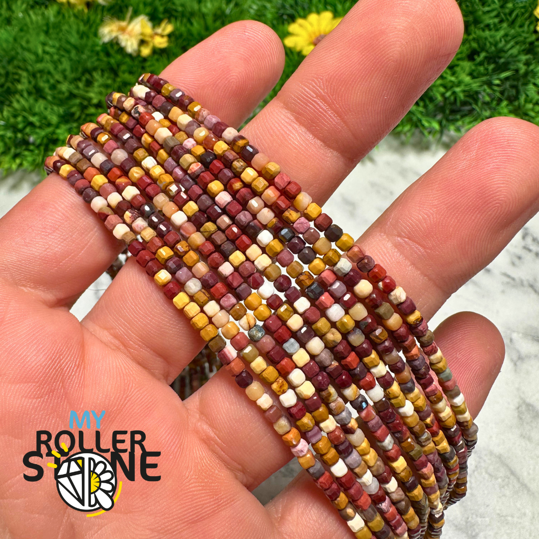 Perle carrée Mookaite - Perles