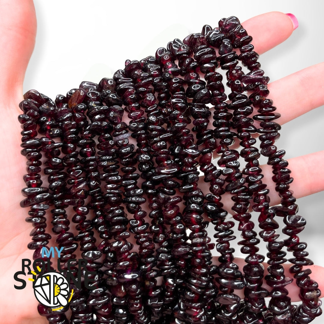 100 Perles Chips En Grenat Naturel 5-7 Mm – Multicolores