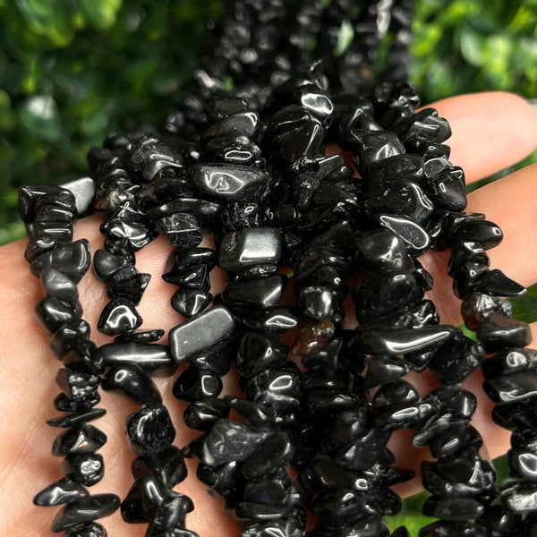 Perles chips en tourmaline noire My Roller Stone