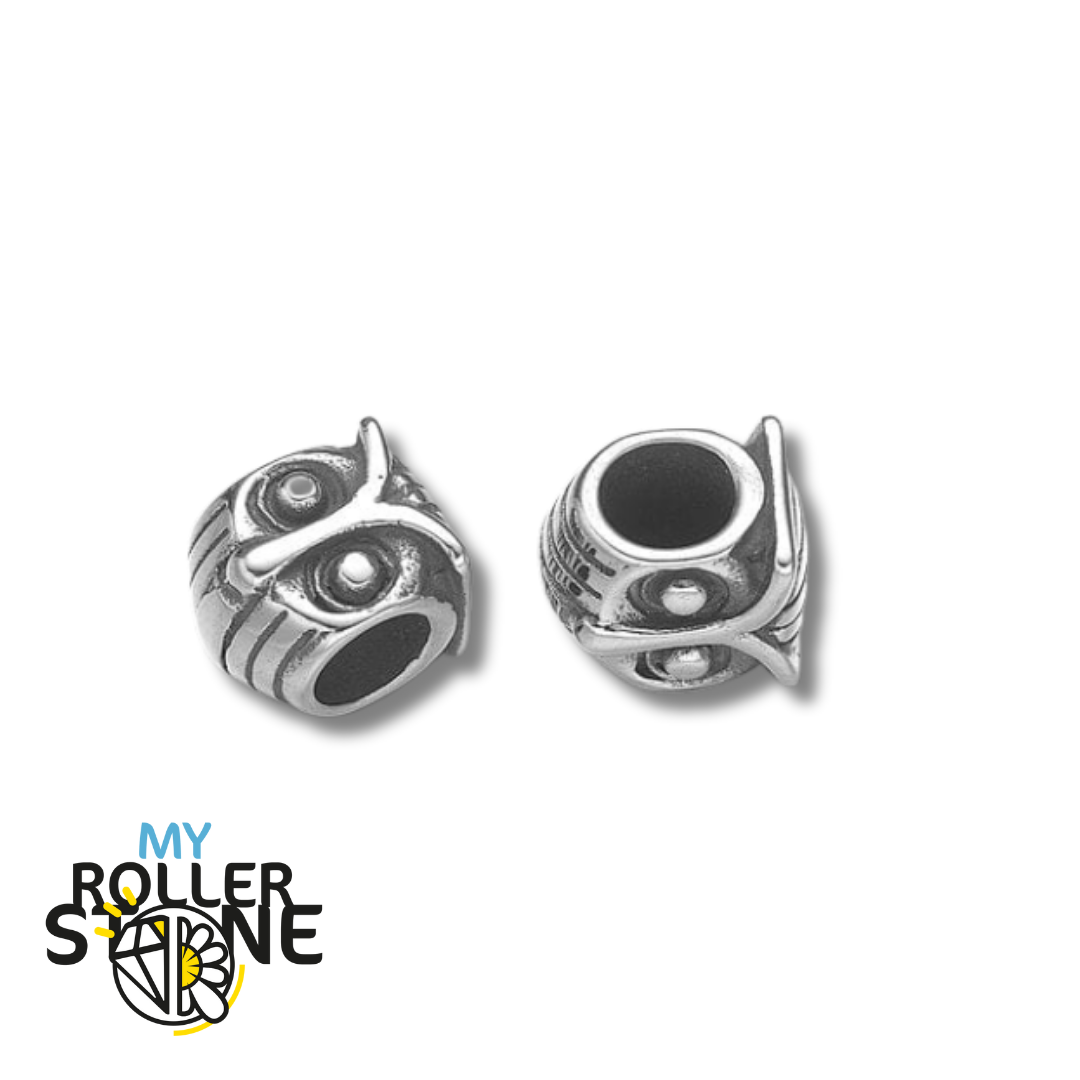 Perle chouette grand trou - Perles