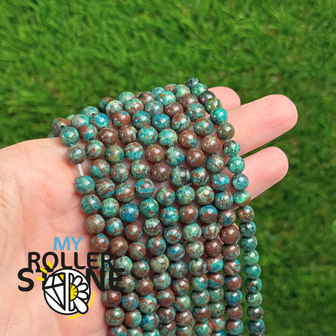 Perle Chrysocolle AB 4MM-6MM - Perles