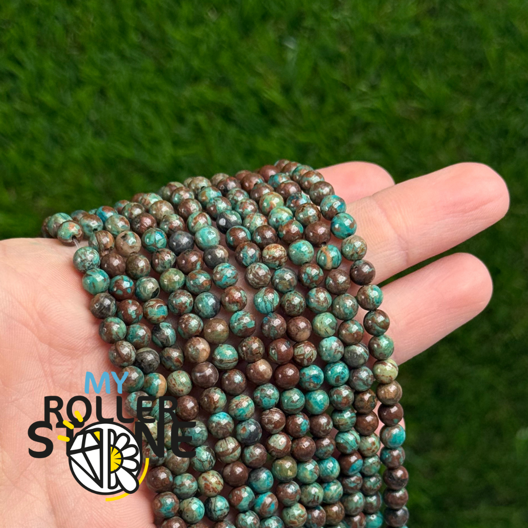 Perle Chrysocolle AB 4MM-6MM - Perles