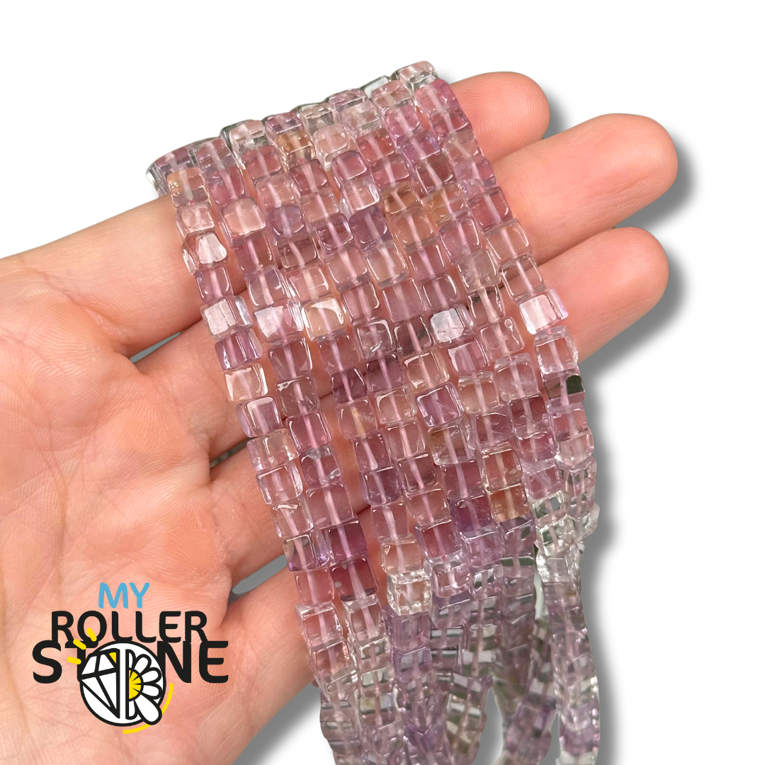 Perle Cube Amétrine 5A