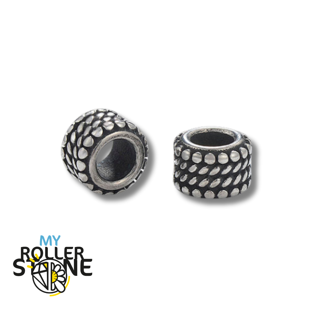 Perle d’Espacement Grand Trou Acier Inoxydable - Perles