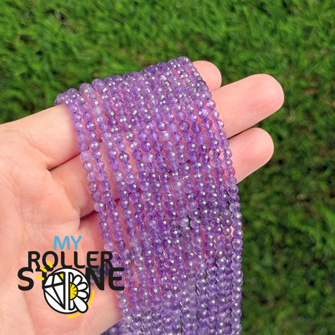 Perle Facettée Améthyste 3A 3MM