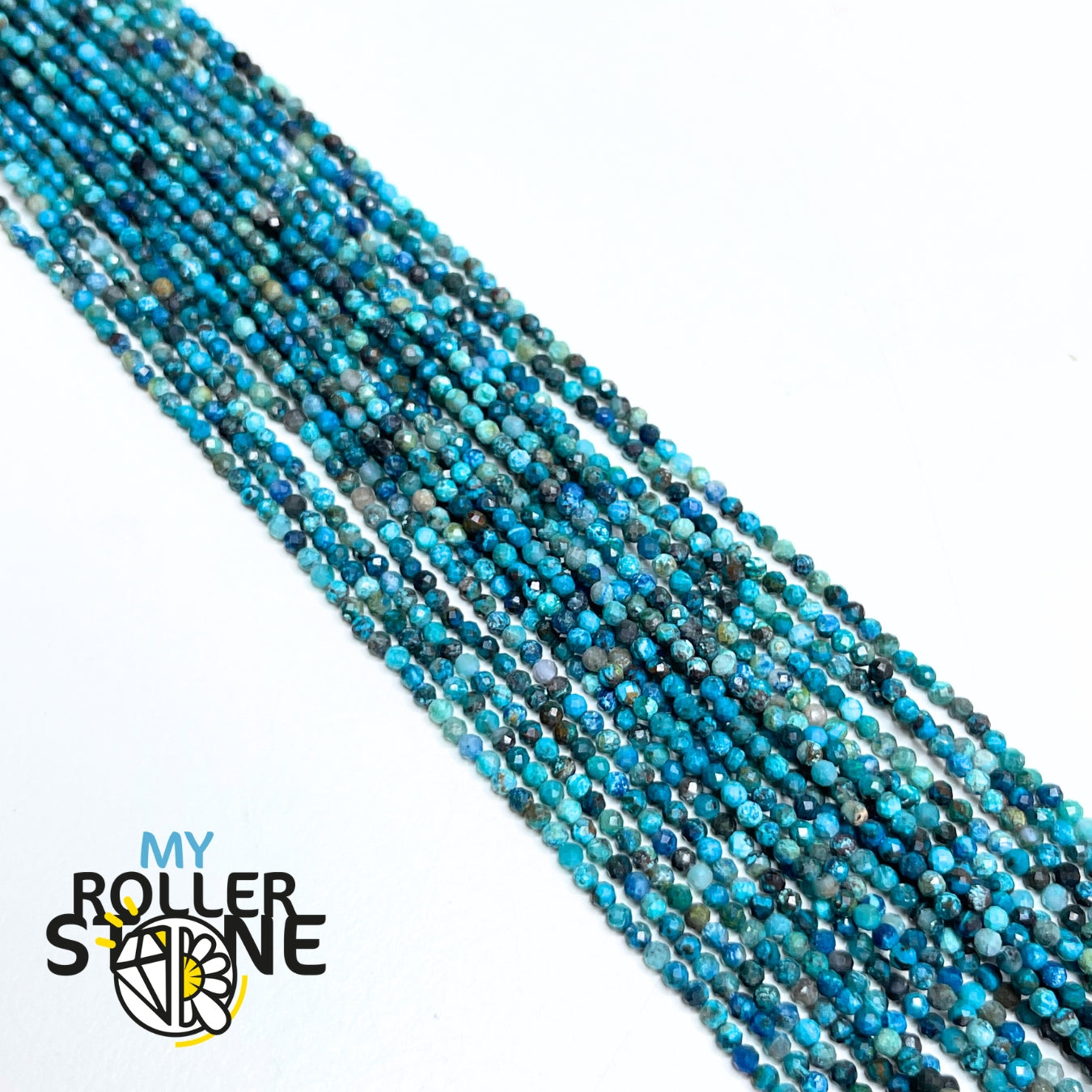 Perle Facettée Chrysocolle 5A (2,4MM)