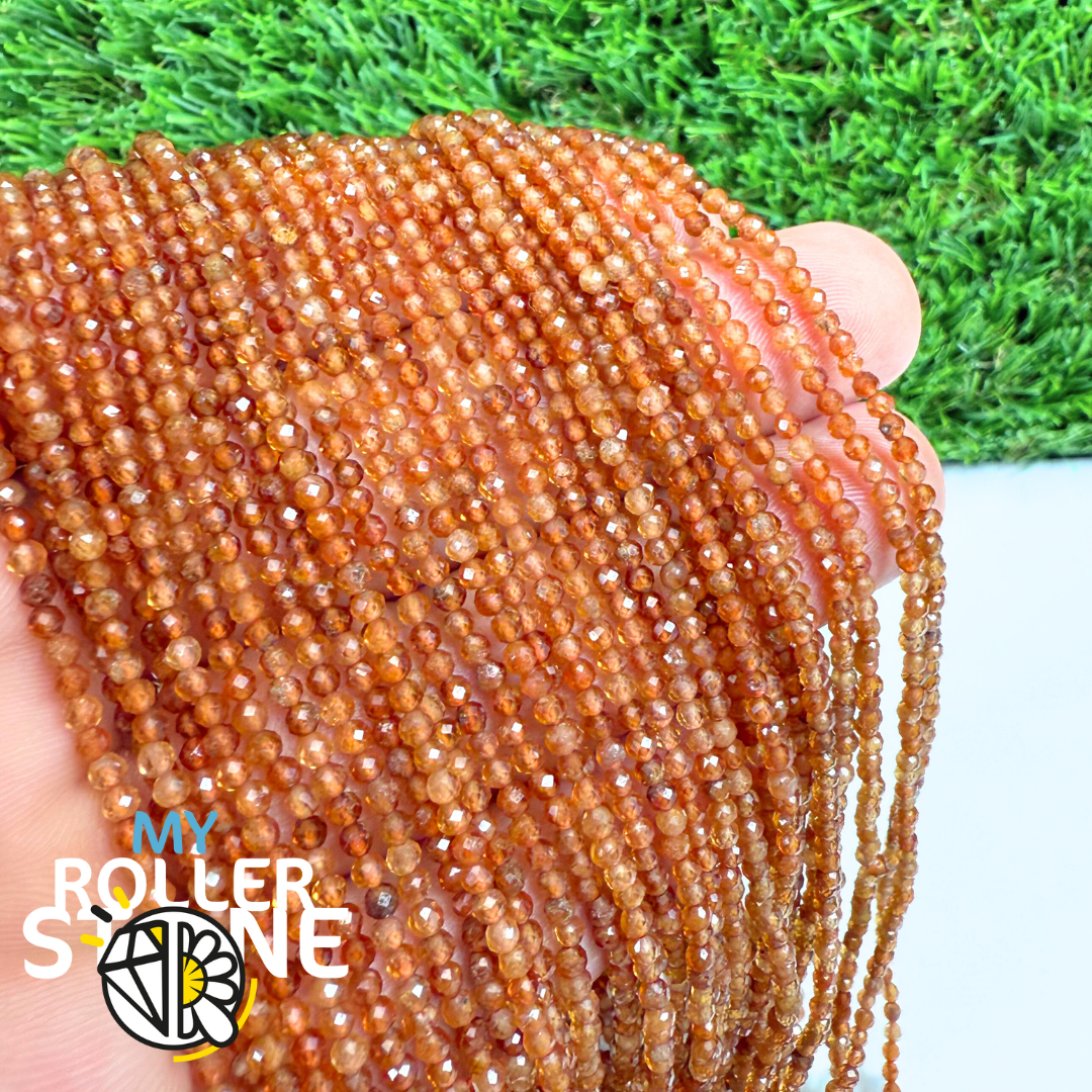 Perle Facettée Grenat Spessartine 3A