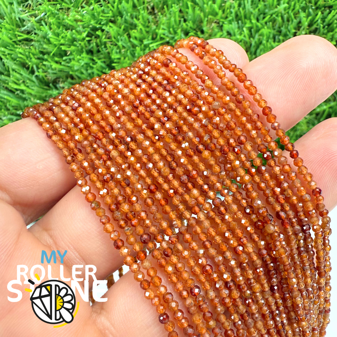 Perle Facettée Grenat Spessartine 3A