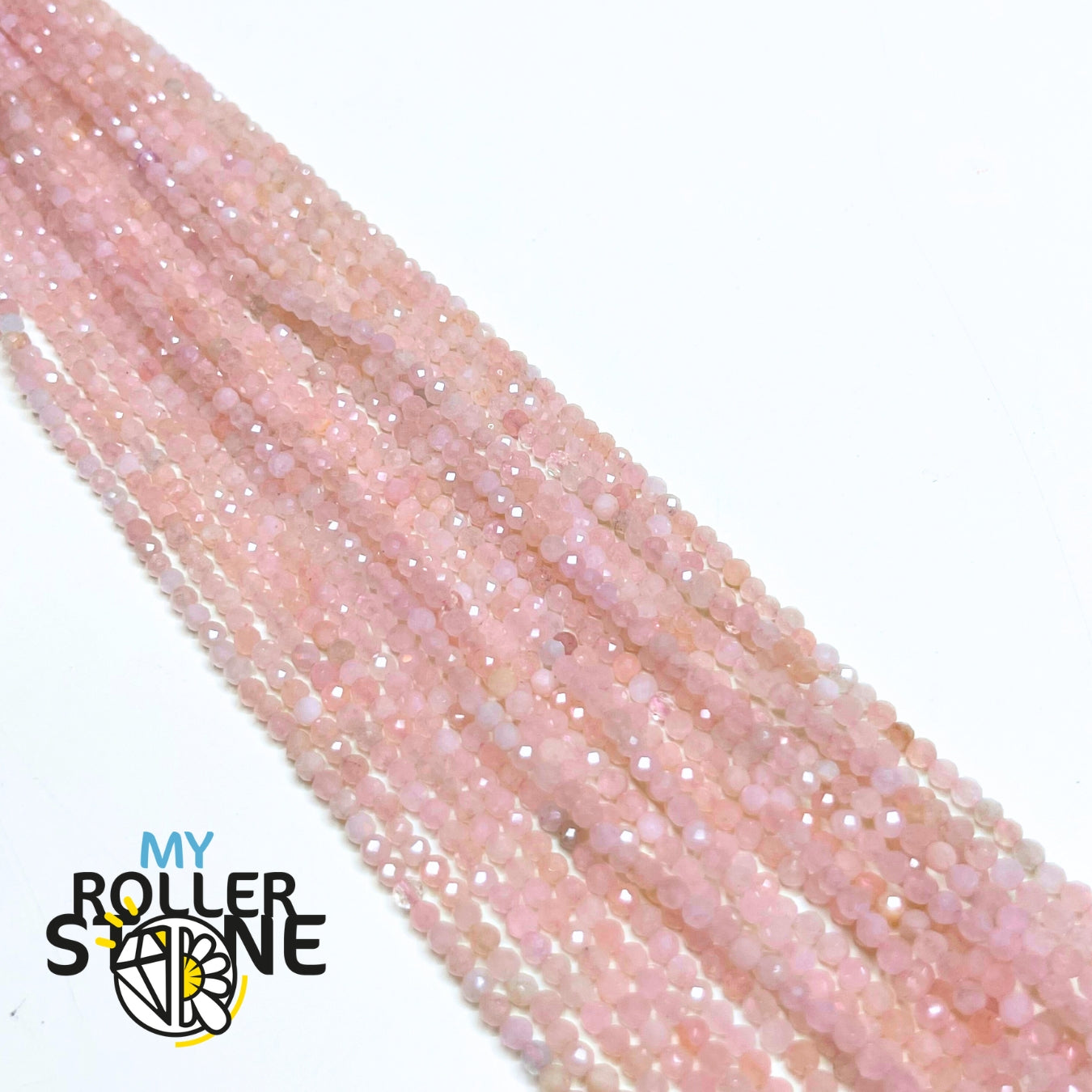 Perle Facettée Quartz fraise 1A 4MM