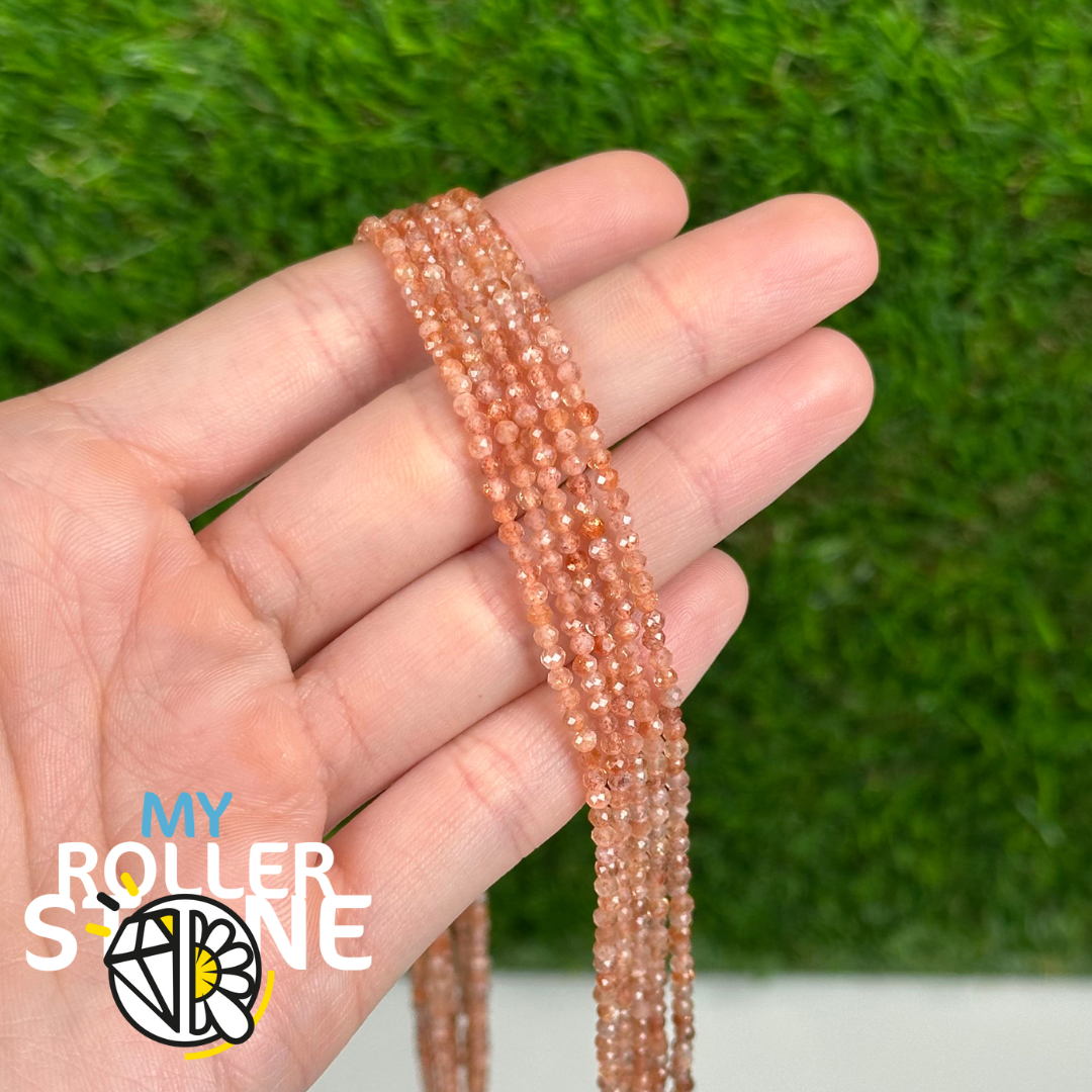 Perle Facettée Pierre du Soleil 5A