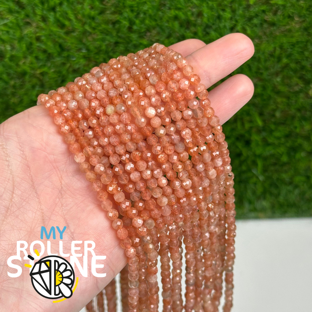 Perle Facettée Pierre du Soleil 5A