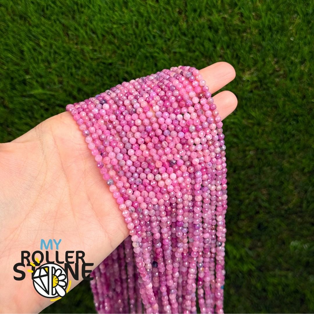 Perle facettée Ruby de Myanmar 3mm