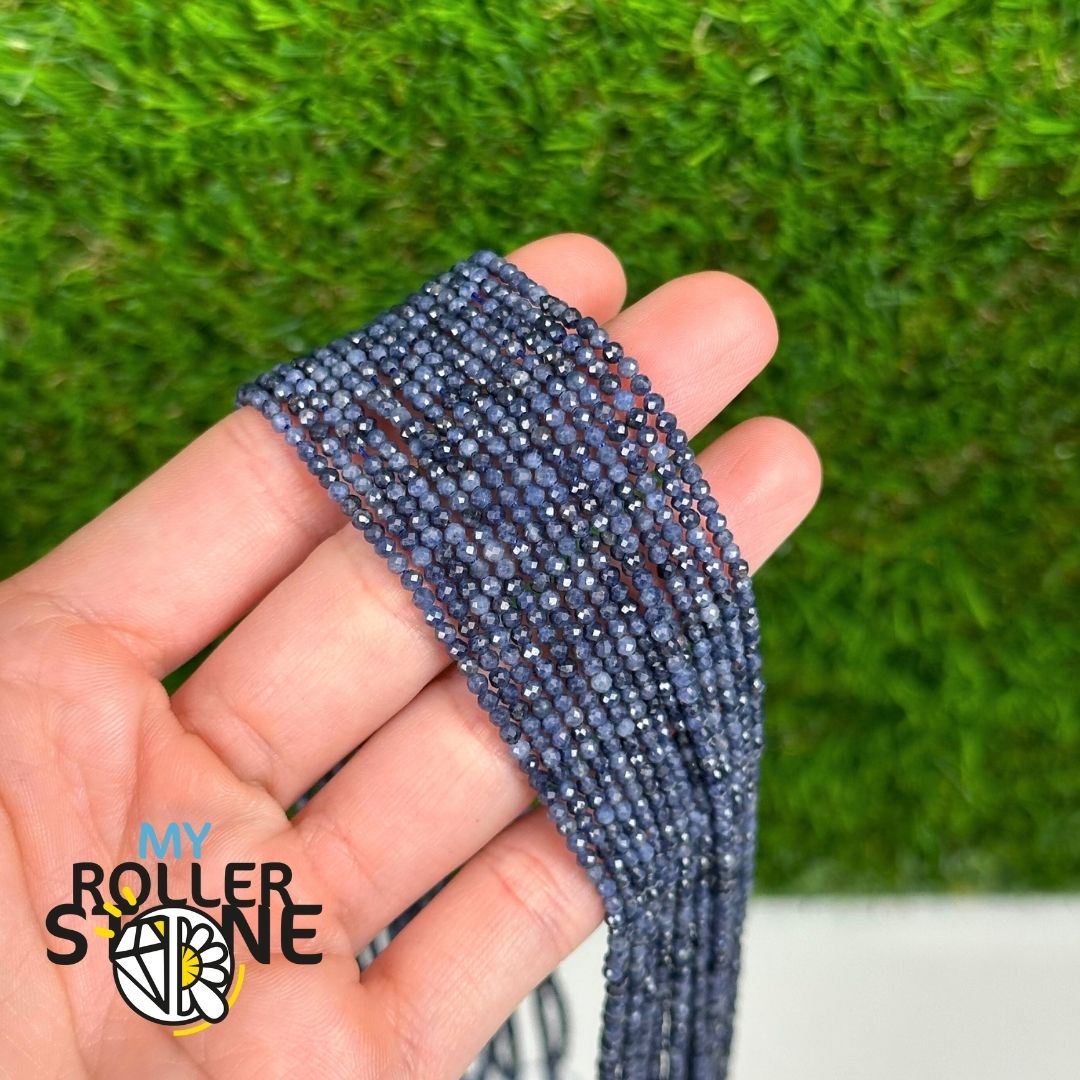 Perle Facettée Saphir de Birmanie