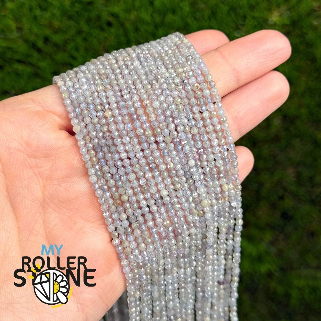 Perle Facettée Saphir du Montana 2MM et 3MM