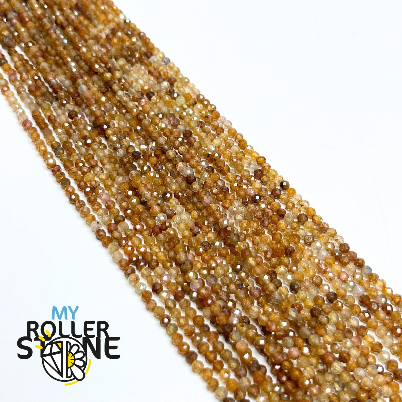 Perle Facettée Saphir Jaune 3 MM