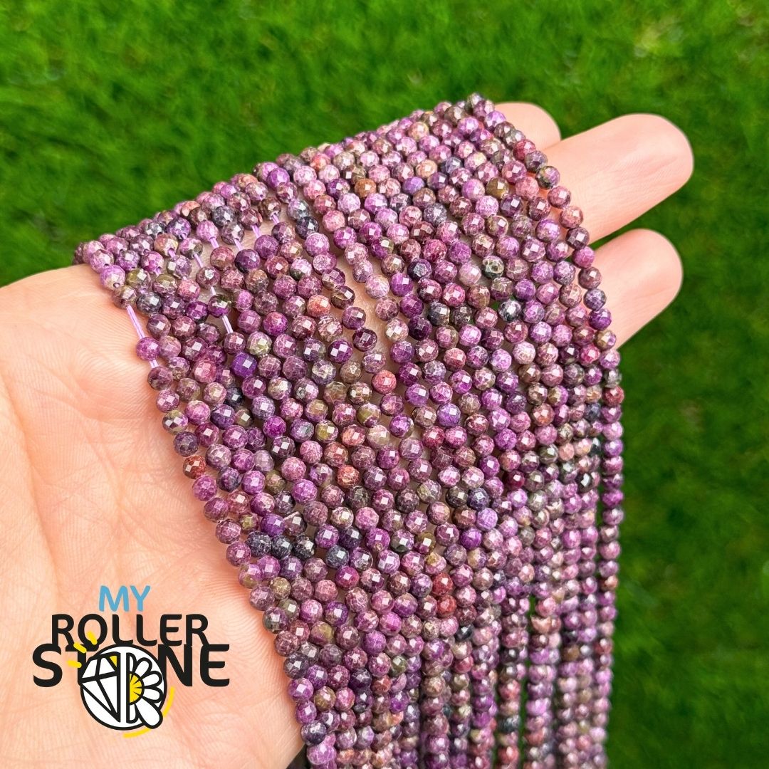 Perle Facettée Stichtite 1A 3 MM