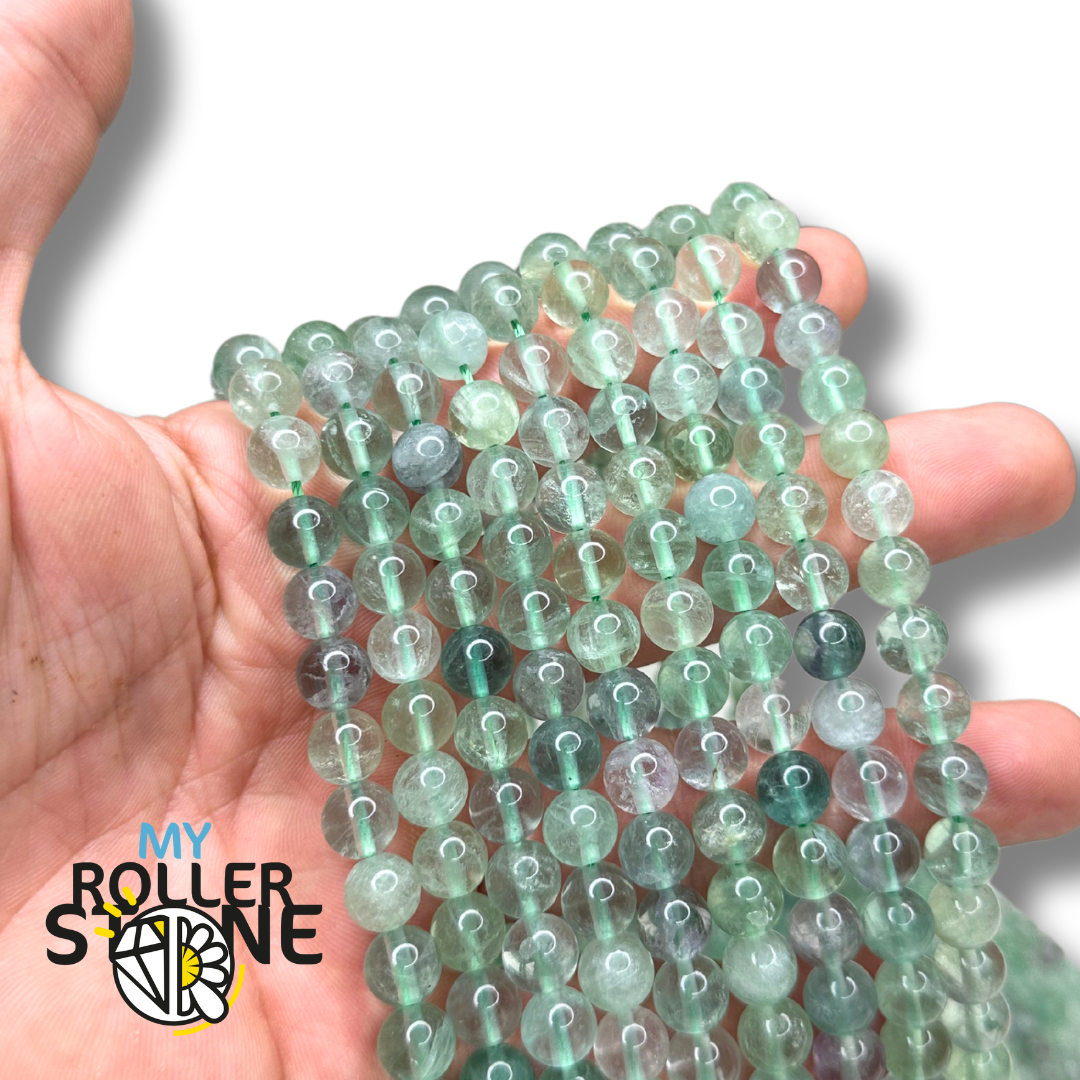 Perle Fluorite Verte 3A - Perles