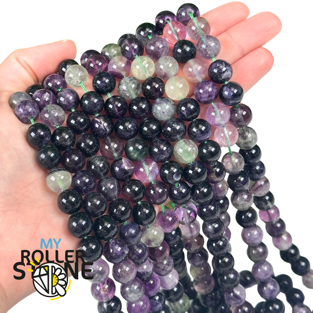 Perle Fluorite violette 1A