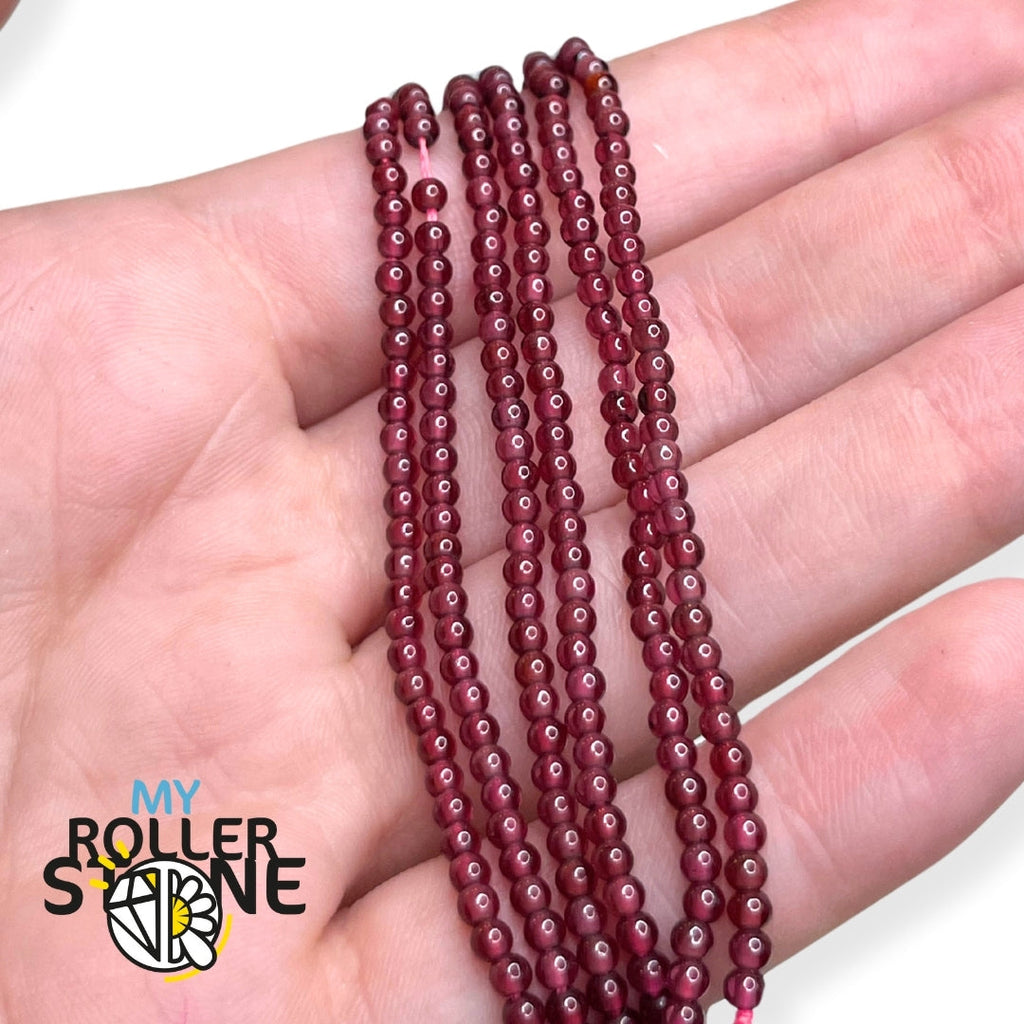 Perle Grenat 3A My Roller Stone