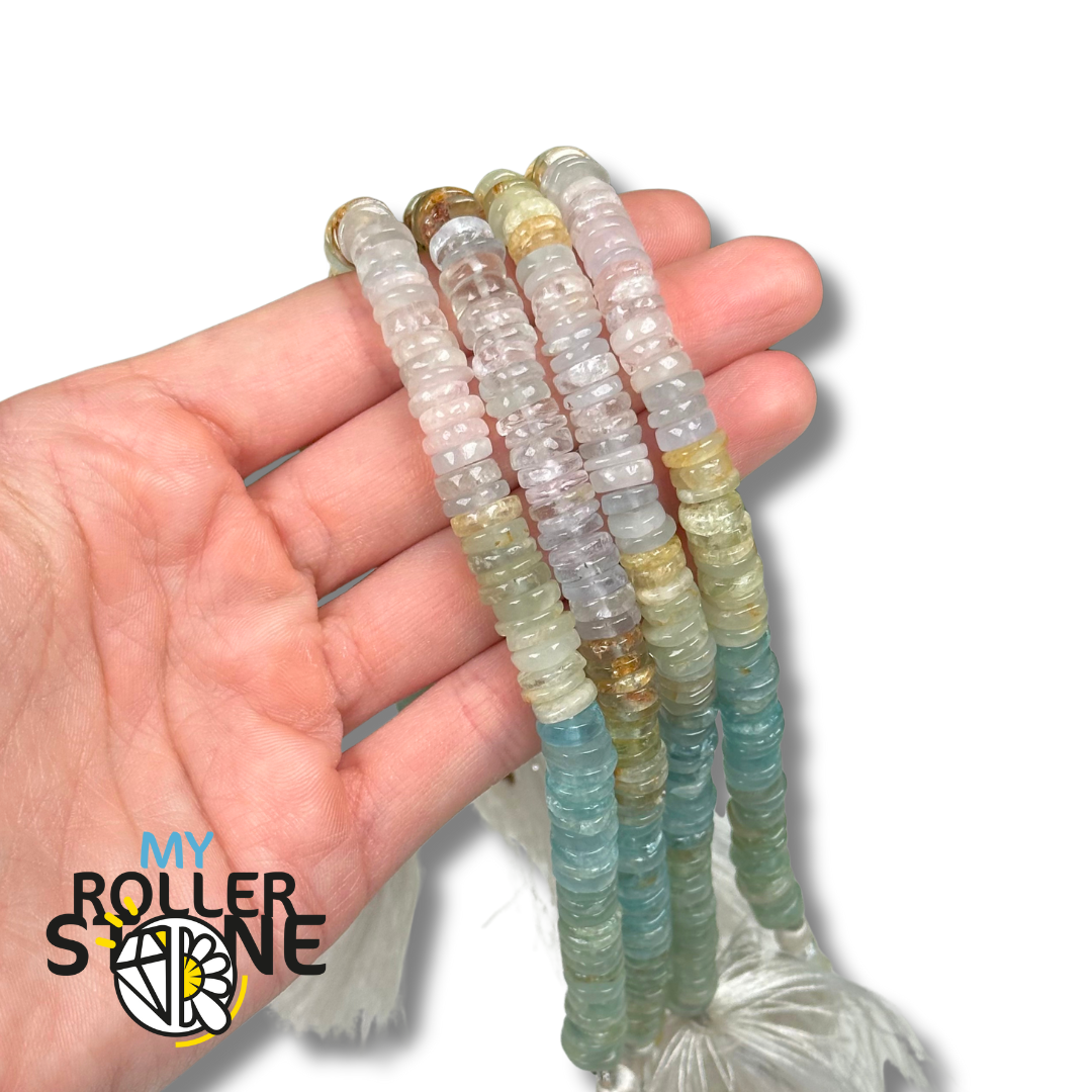 Perle Heishi  Morganite 5A