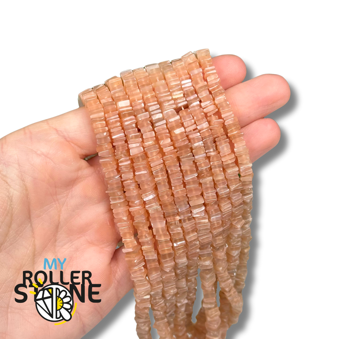 Perle Heishi Carré Pierre du soleil 3A