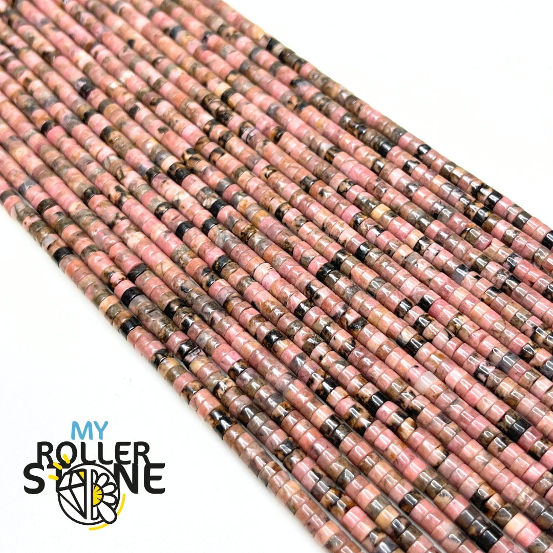 Perle heishi en Rhodonite australienne