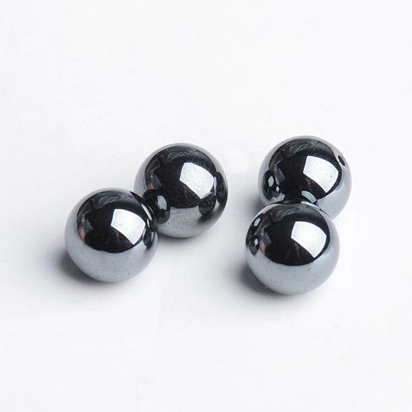 Perles hématite demi-trou My Roller Stone