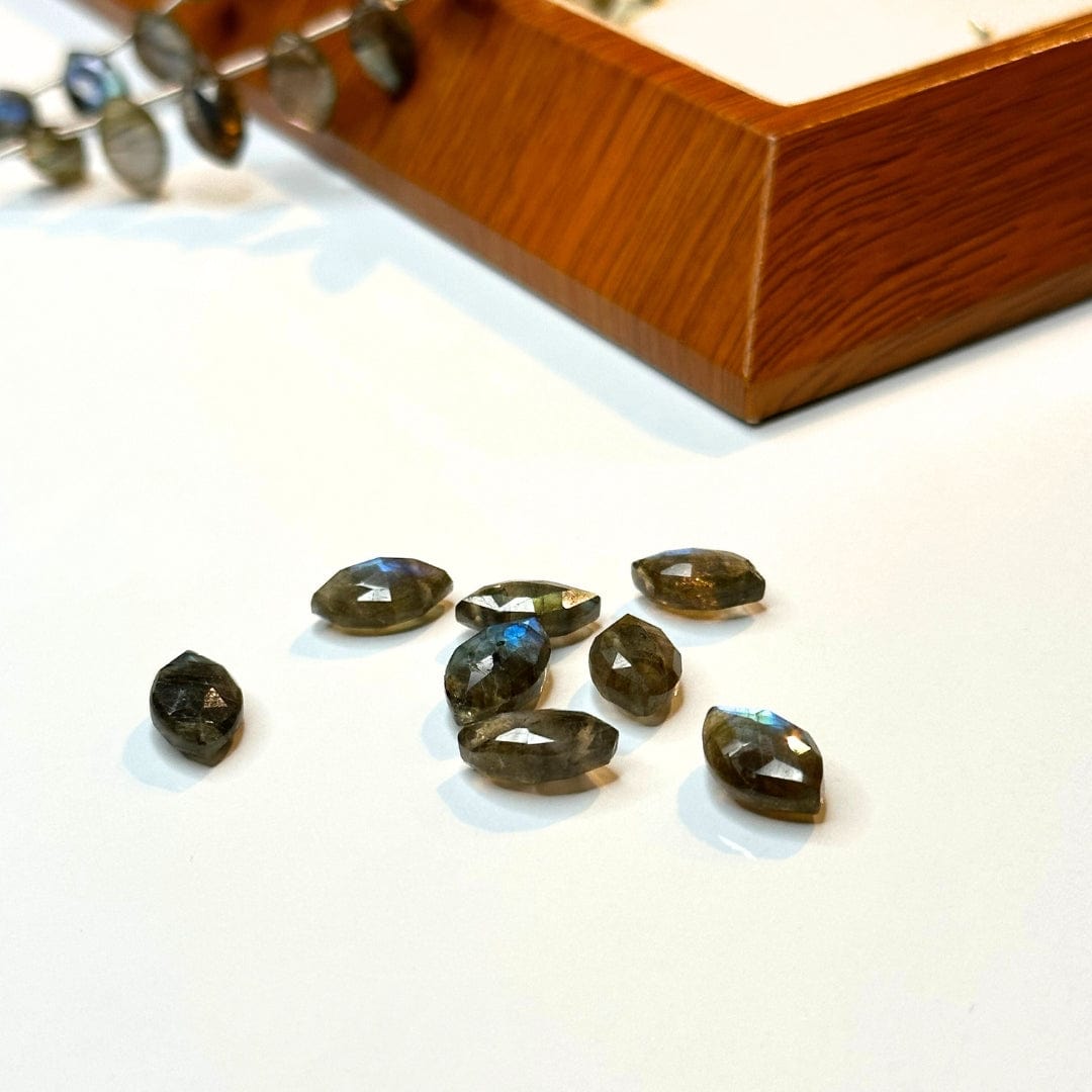 Perle Horse Eye Facettée Labradorite