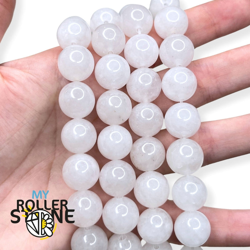 Perle Jade blanc 12 mm