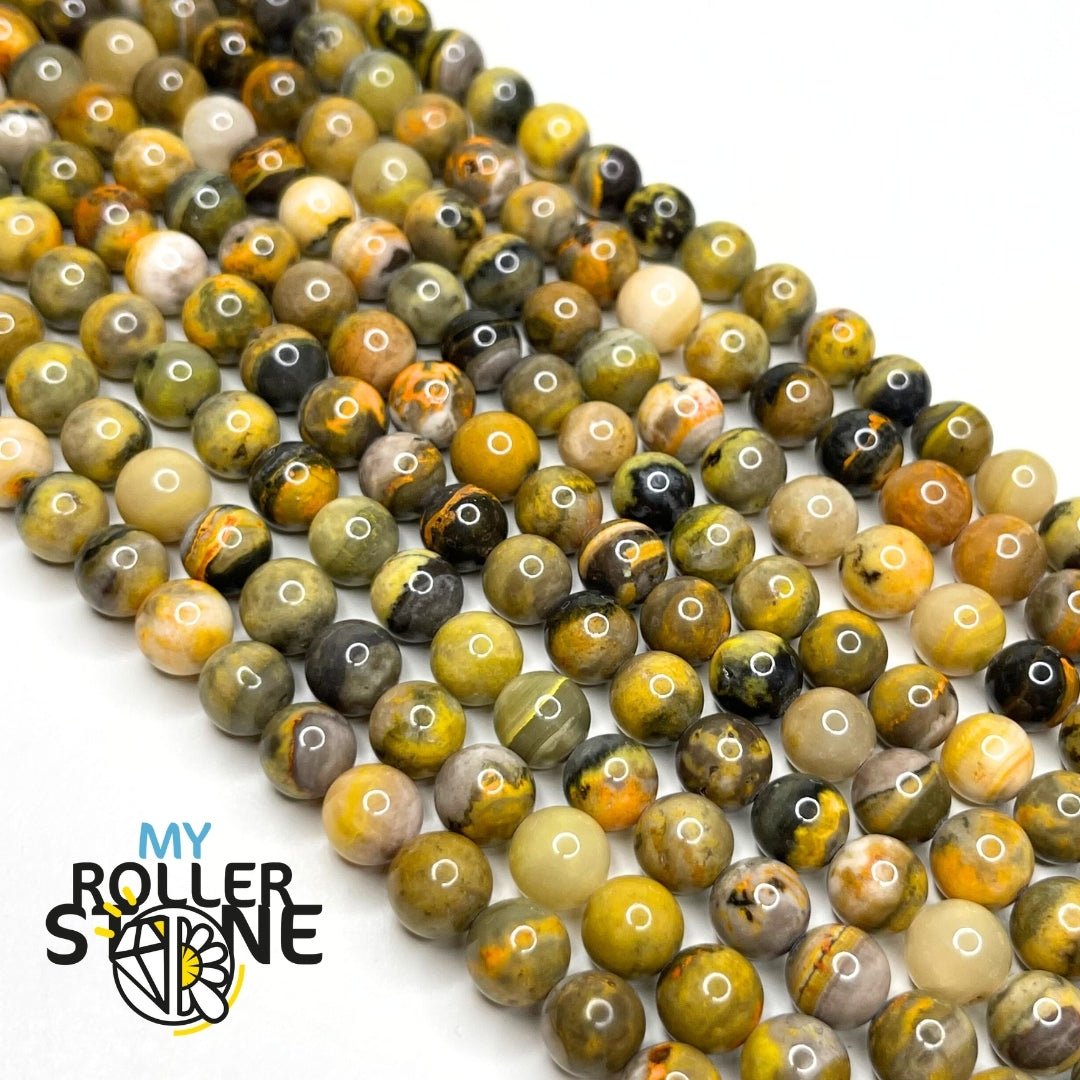 Perle Jaspe Bumblebee 8 MM