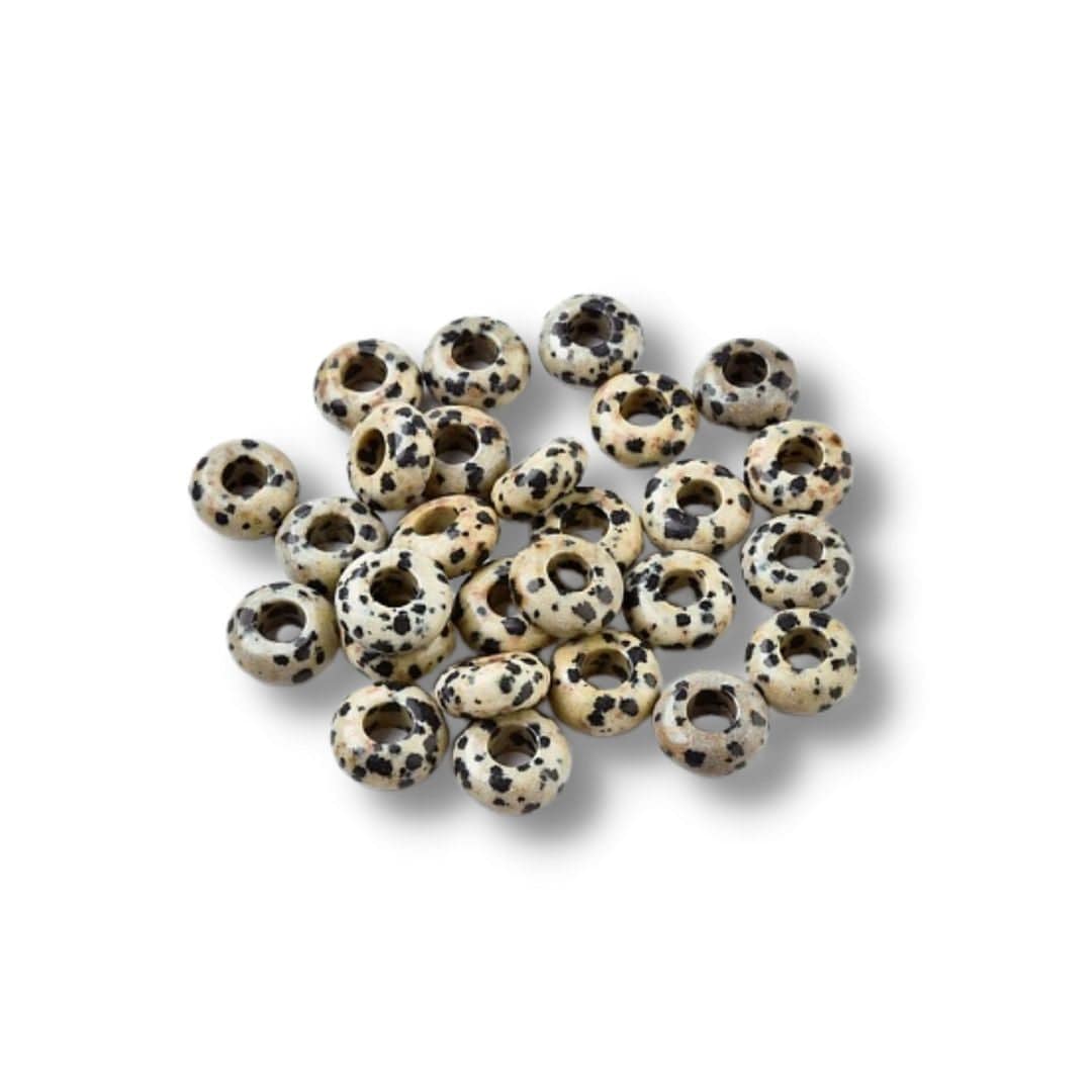 Perle Jaspe Dalmatien grand trou