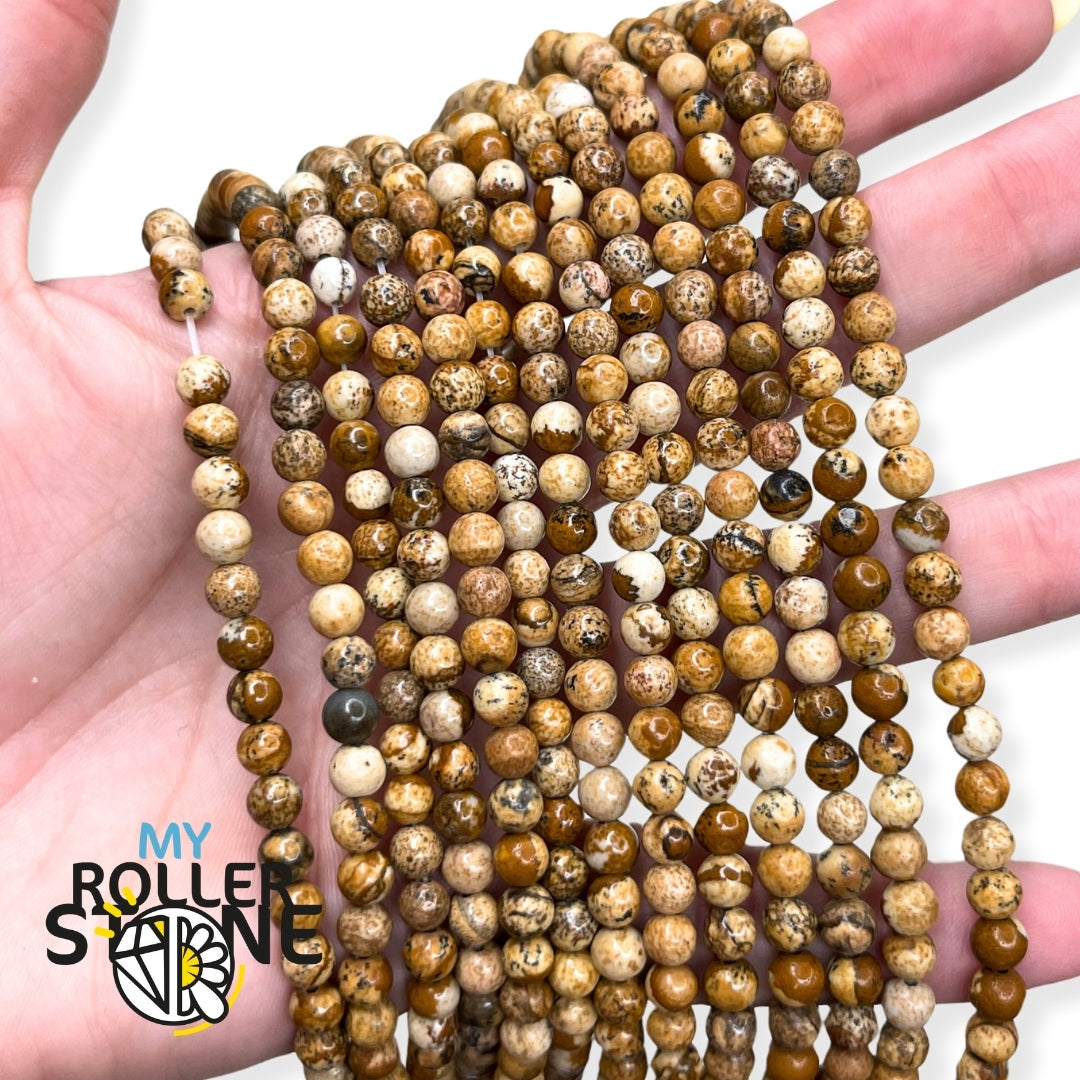 Jaspe léopard naturel en perles rondes 8mm - fil complet – Mine&pro grossiste en perles naturelles Jaspe léopard naturel en perles rondes 8mm - fil complet – Mine&pro grossiste en perles naturelles