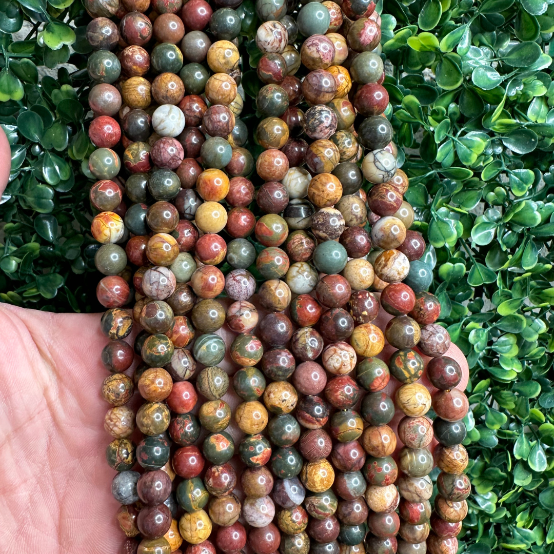 Perle Jaspe Picasso (États Unis) - Perles