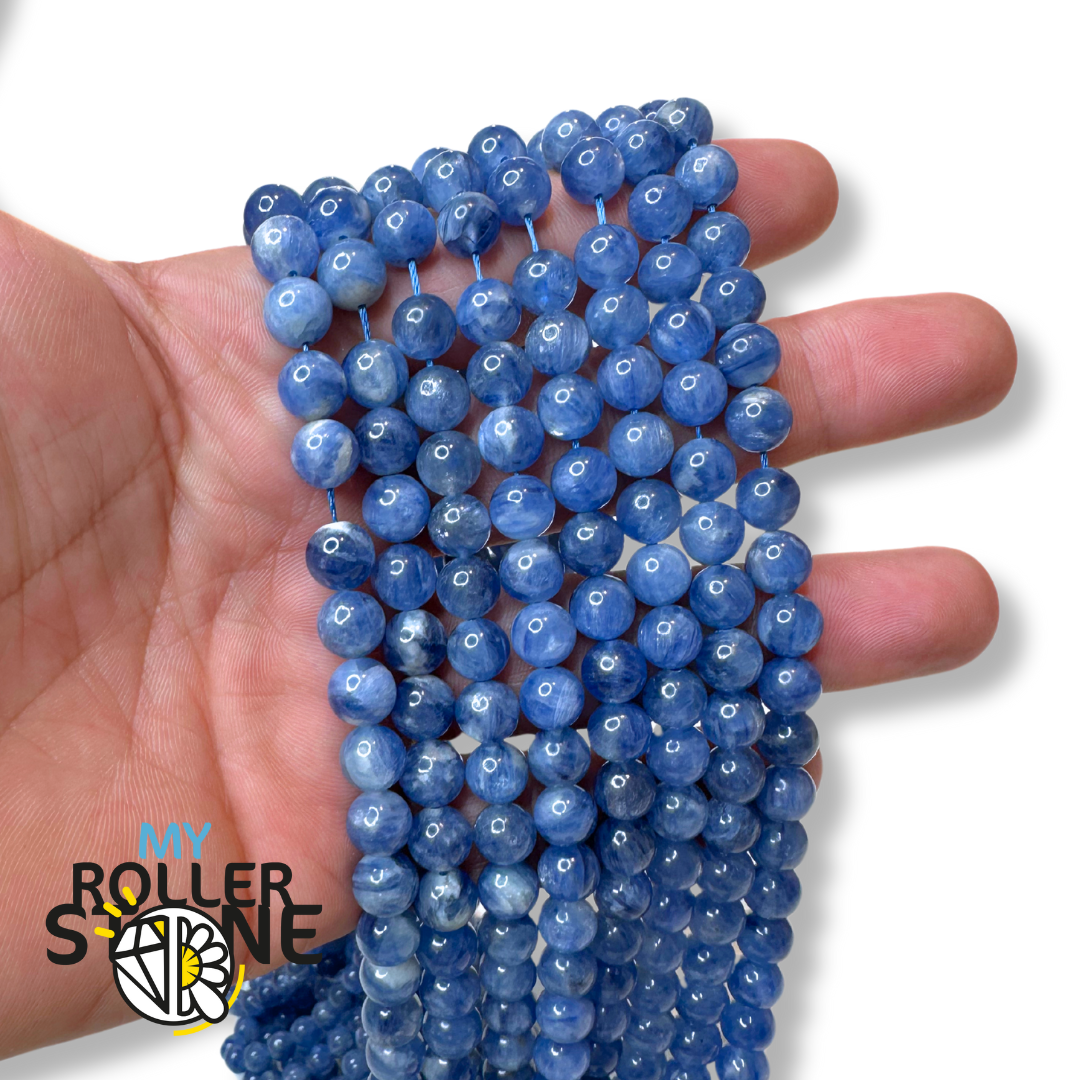 Perle Kyanite bleue 5A naturelle - Perles