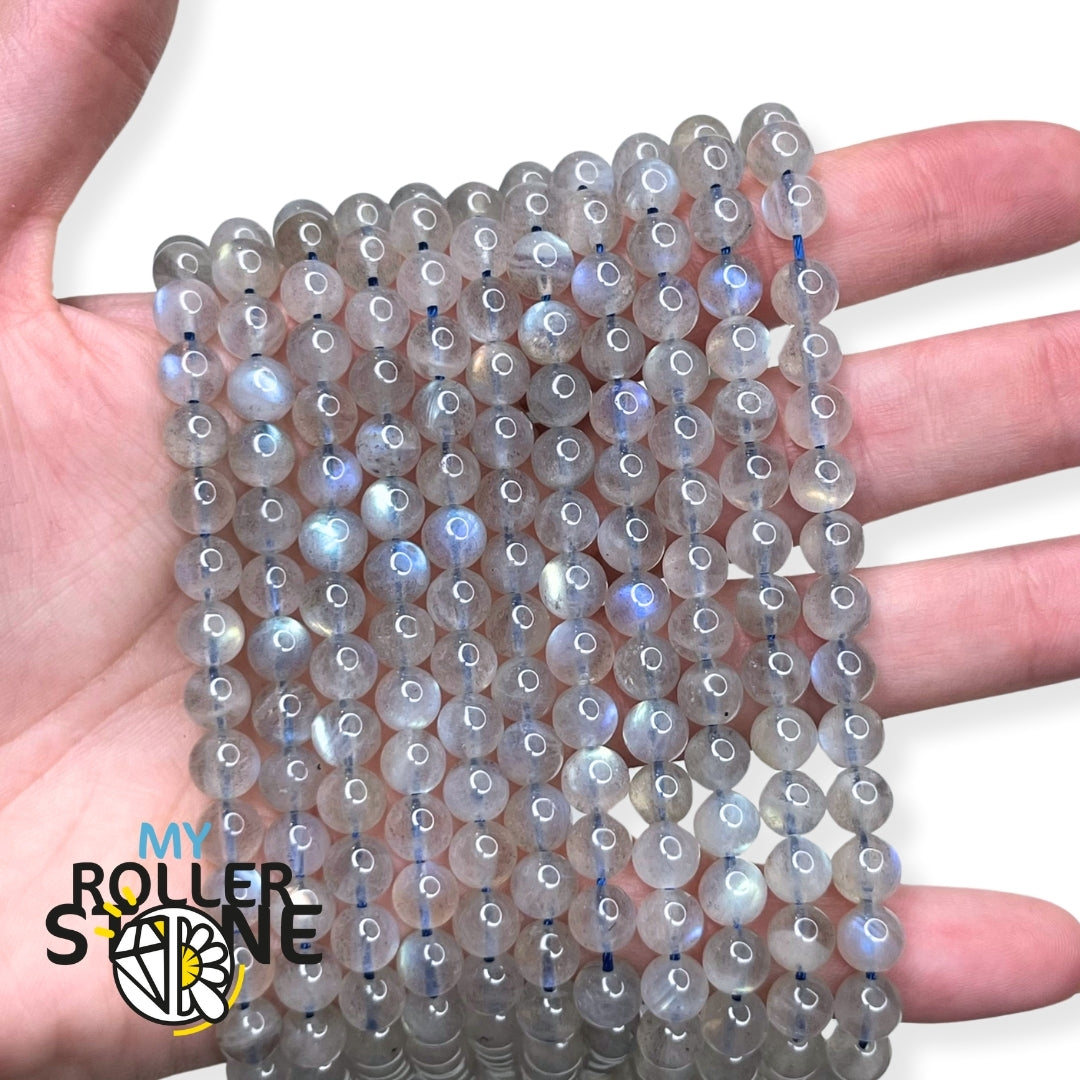 Fil 39cm 68pc environ - Perles Pierre - Labradorite Boules 5 Fil 39cm 68pc environ - Perles Pierre - Labradorite Boules 5